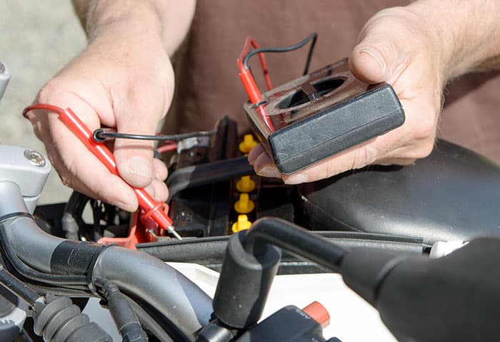 Motorcycle Battery testing