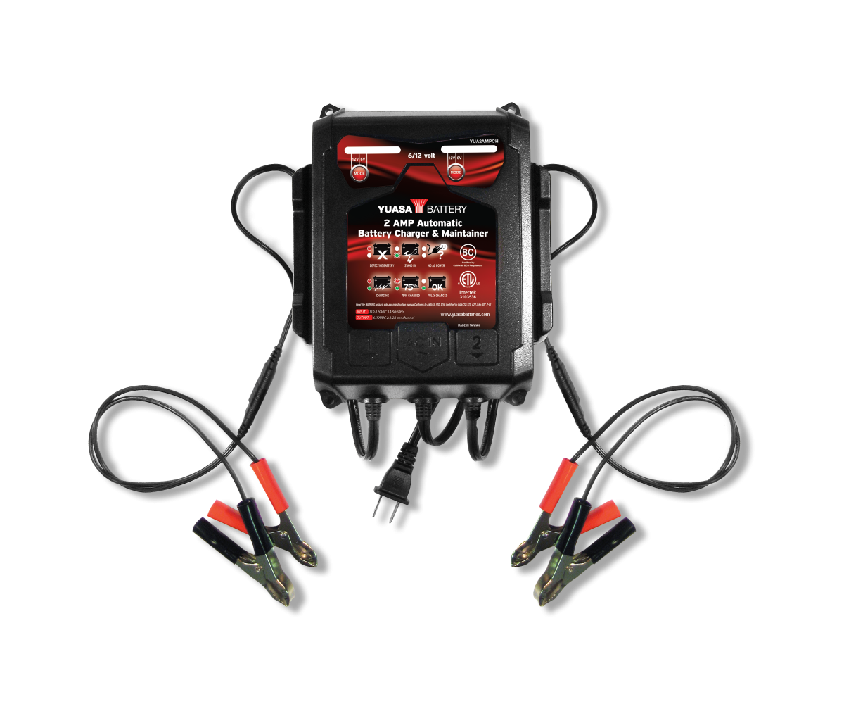 2 amp automatic battery charger and maintainer