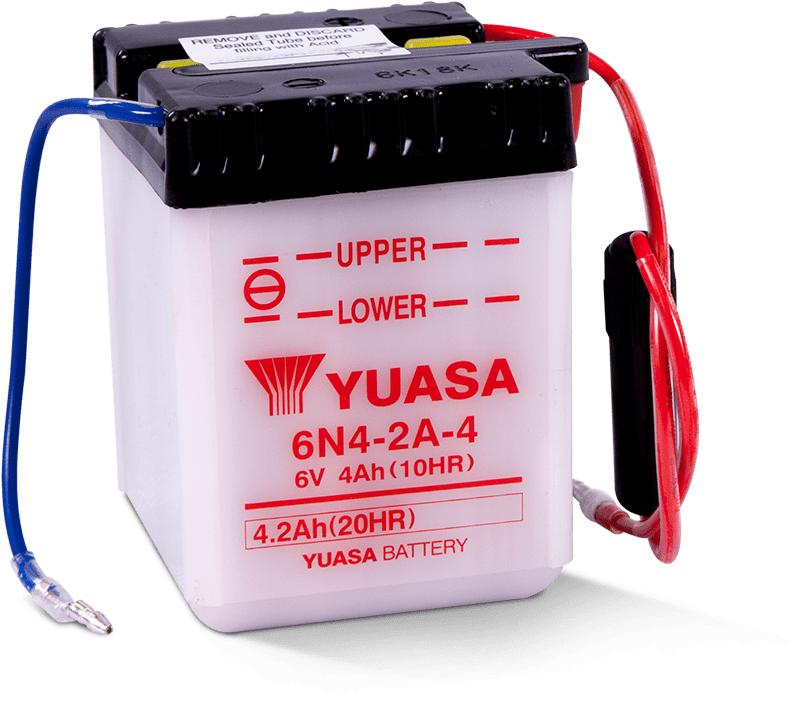 BATTERIE ETANCHE YUASA NP4-6 6V 4AH