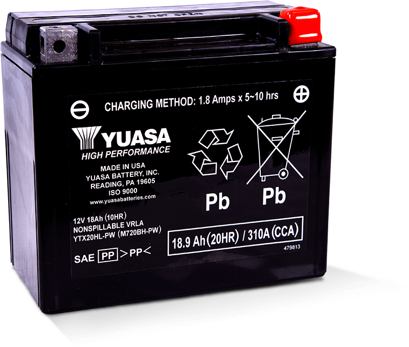 Yuasa YTX20HL-PW Motorcycle Battery