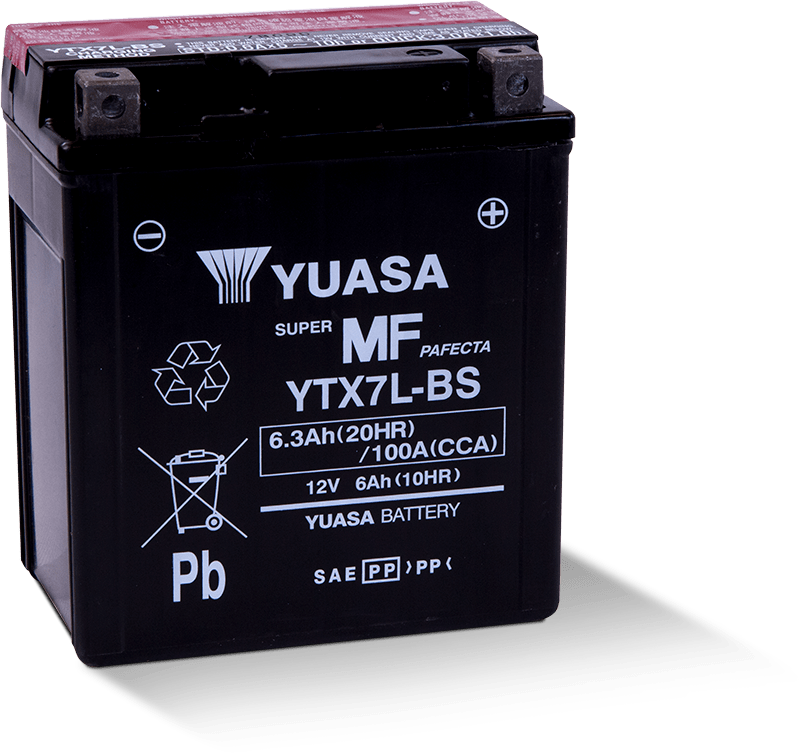 Yuasa YUAM327BS YTX7L-BS Battery 