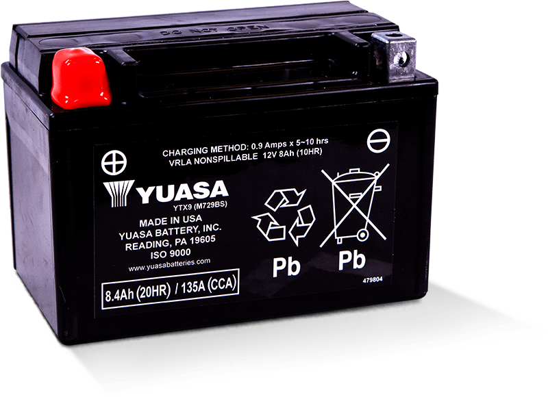 Batteria Yuasa YTX9-(WC) 12V 8Ah - Per Moto, Scooter, ATV, Sigillata, Senza Manutenzione - Foto 7