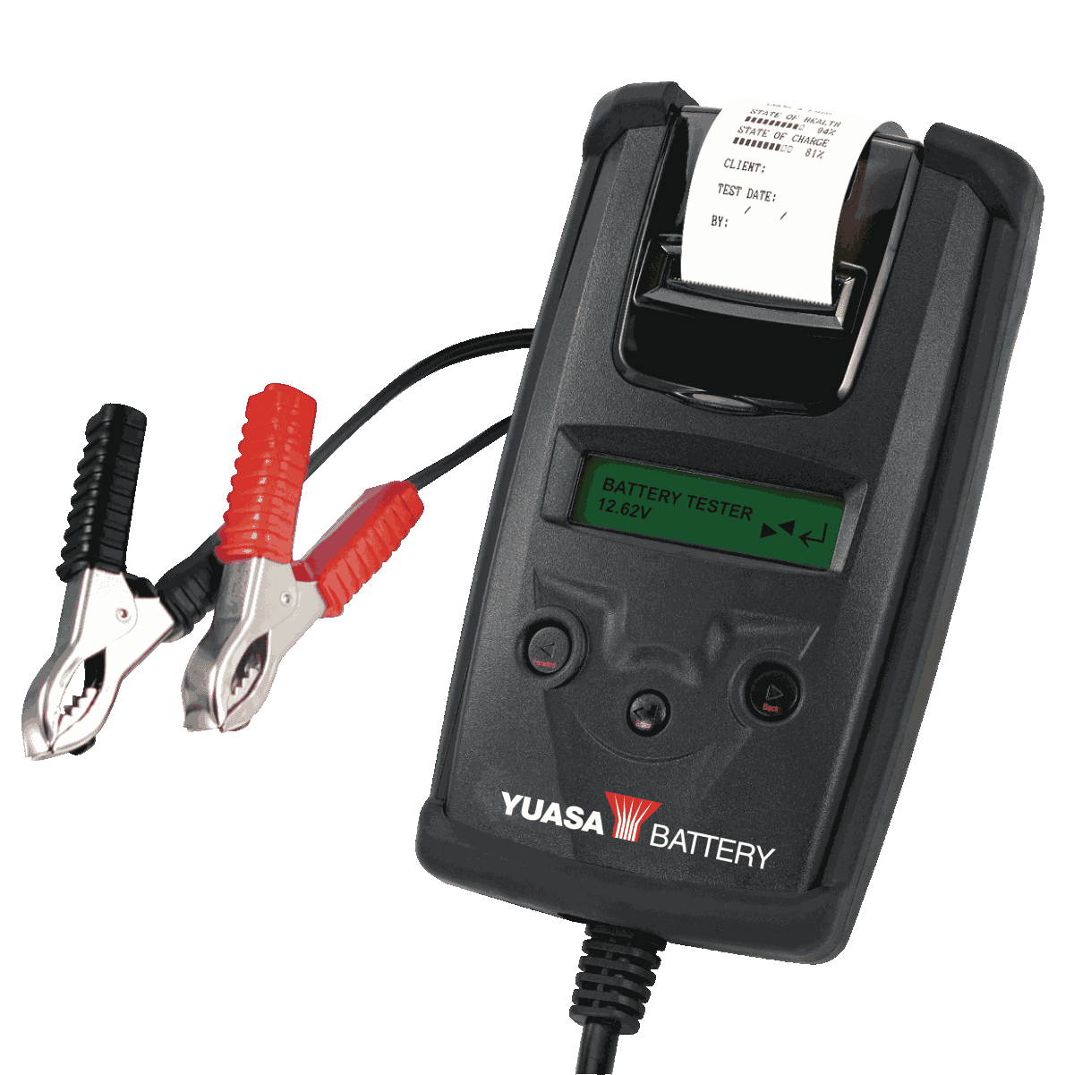 Digital battery tester with printer