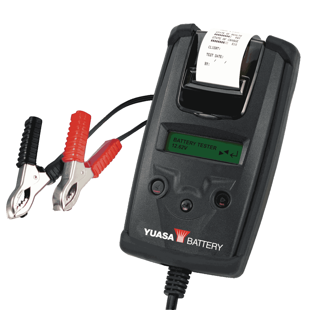 Digital battery tester with printer
