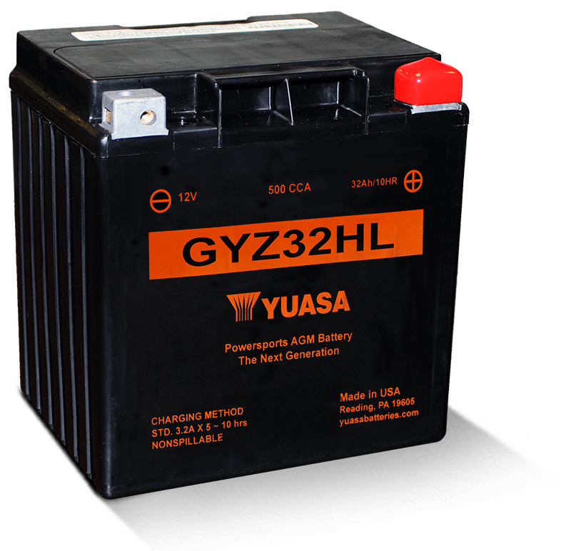 GYZ32HL_update Yuasa GYZ32HL 12V 500 CCA powersports AGM battery