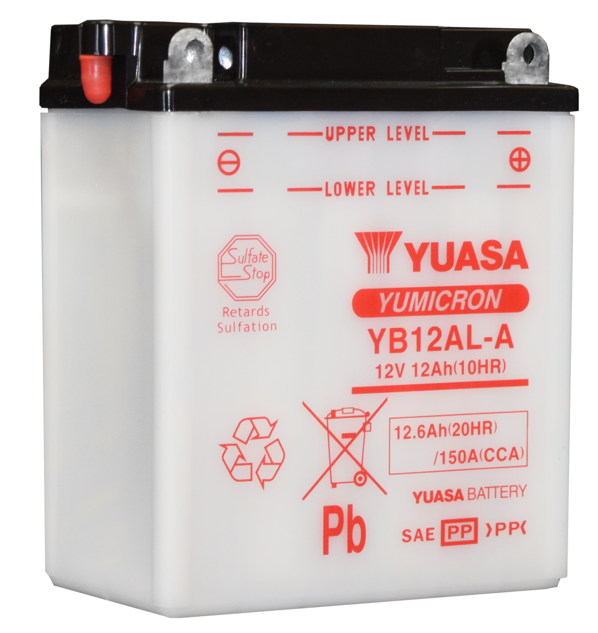 Yuasa YB12AL-A Yumicron Battery for motorsports, powersports, and motorcycle