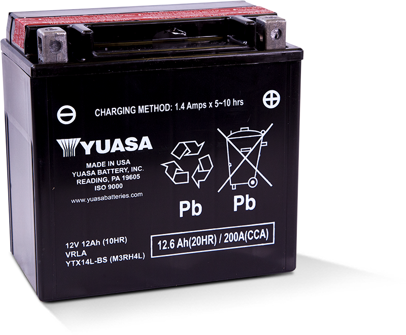 Yuasa YTX14L 200CCA AGM motorsport powersports and motorcycle battery