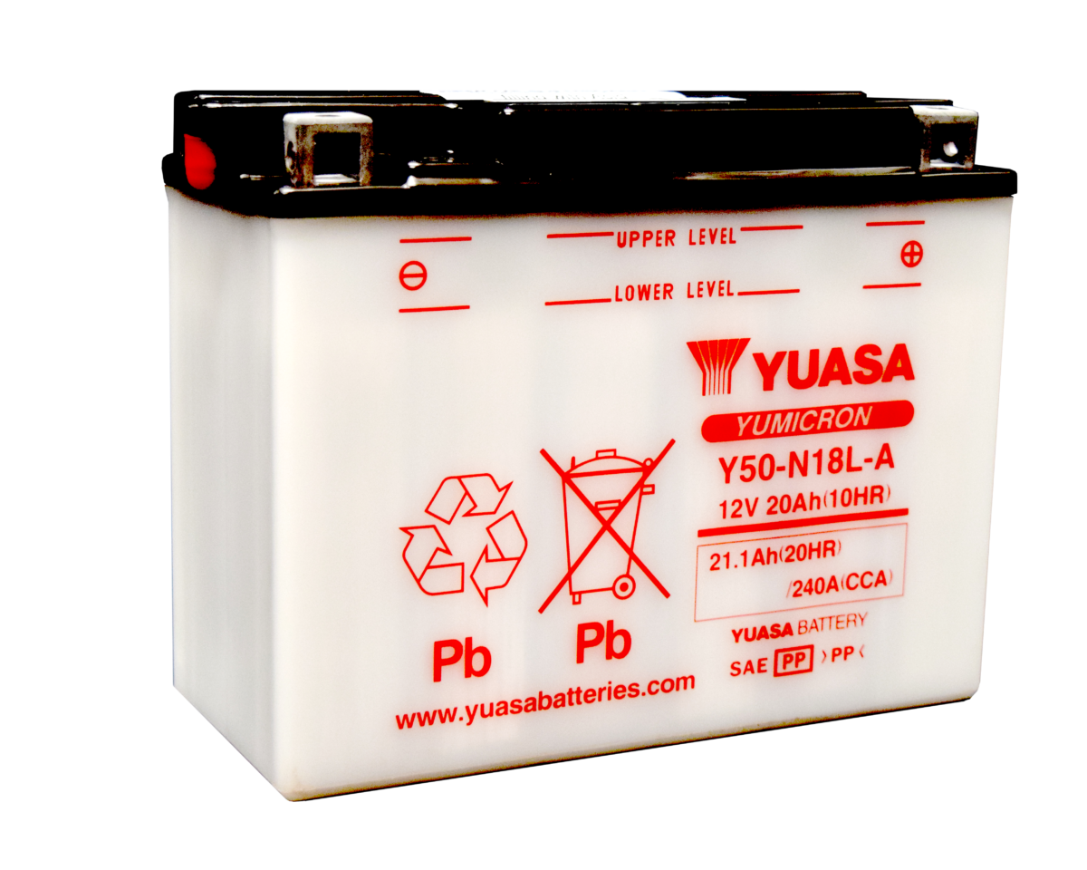 Yuasa Y50-N18L-A battery Yumicron Battery for motorsports, powersports, and motorcycle