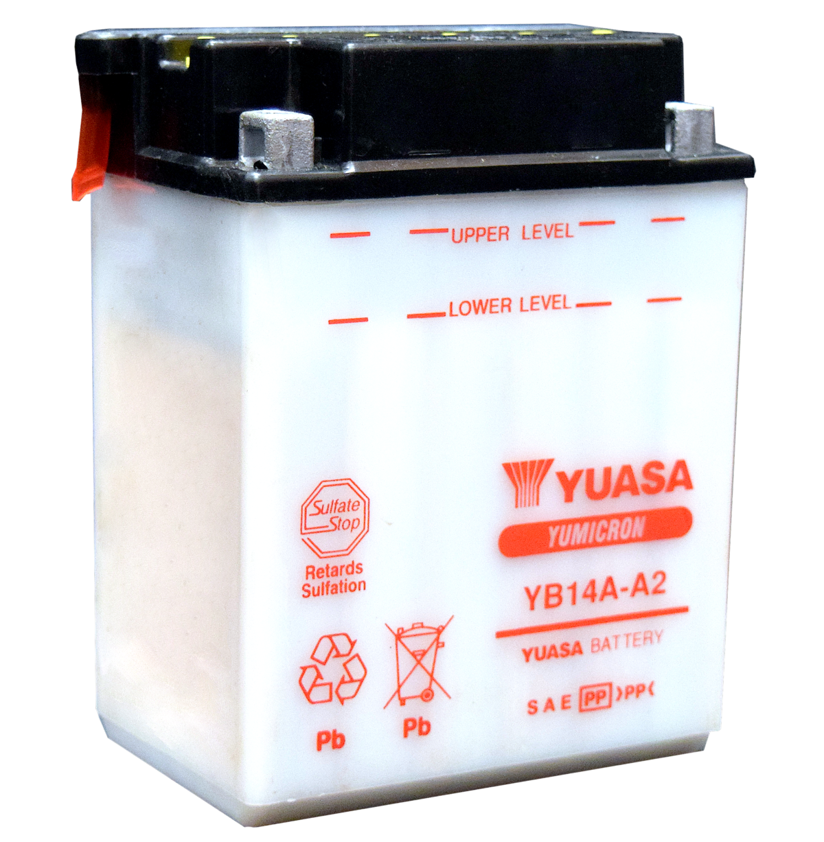 Yuasa YB14A-A2 Yumicron battery for motorsports, powersports, and motorcycle