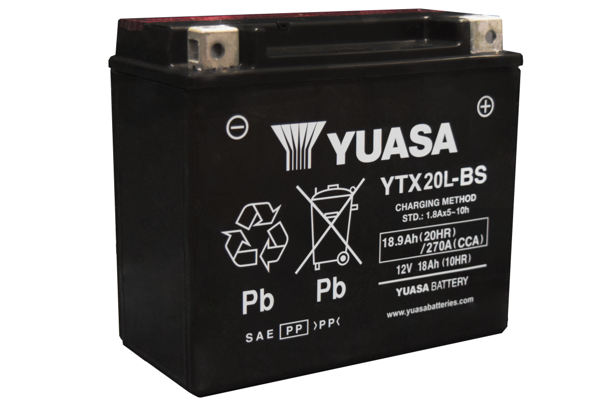 Yuasa YTX20L AGM Powersports Motorsports Motorcycle battery