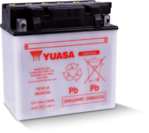 Batterie YUASA 6N6-1D-2 conventionnelle sans pack acide