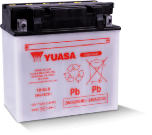 Yuasa Yumicron YB16CL-B Battery for motorsports, powersports, and motorcycle
