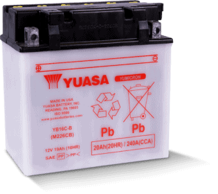 Yuasa Yumicron YB16CL-B Battery for motorsports, powersports, and motorcycle