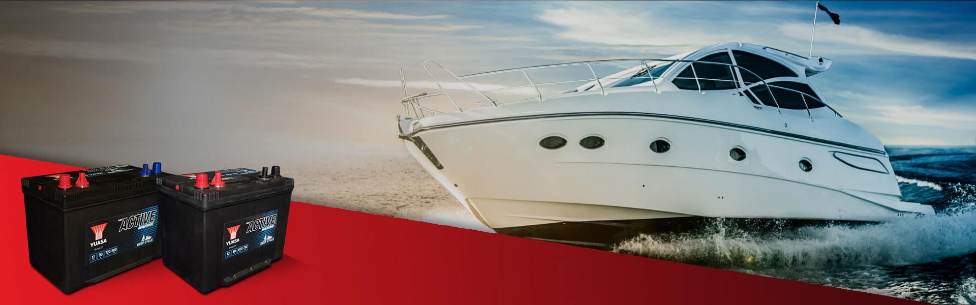 Yuasa YBX active batteries for marine, boats, and leisure