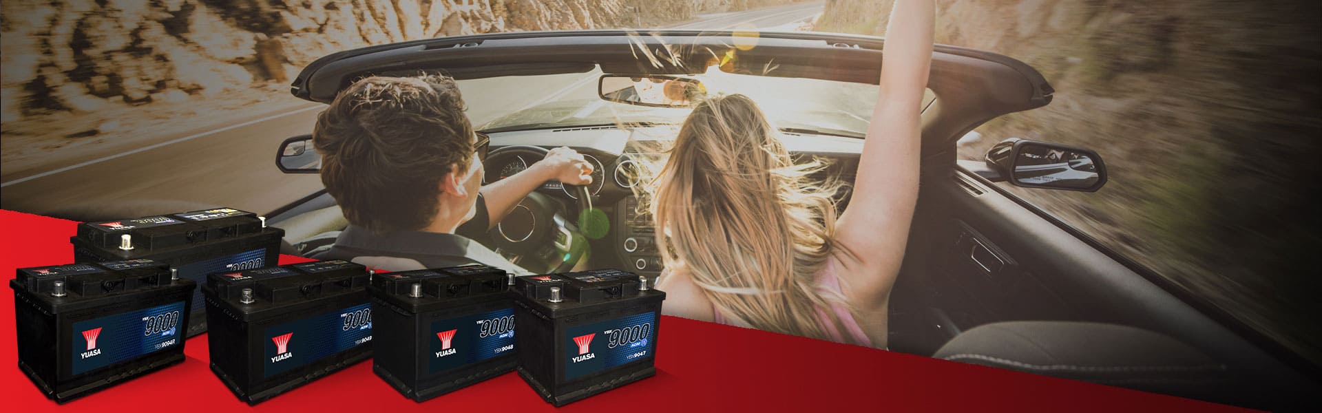Yuasa YBX Automotive Battery Series YBX 9000 Hero