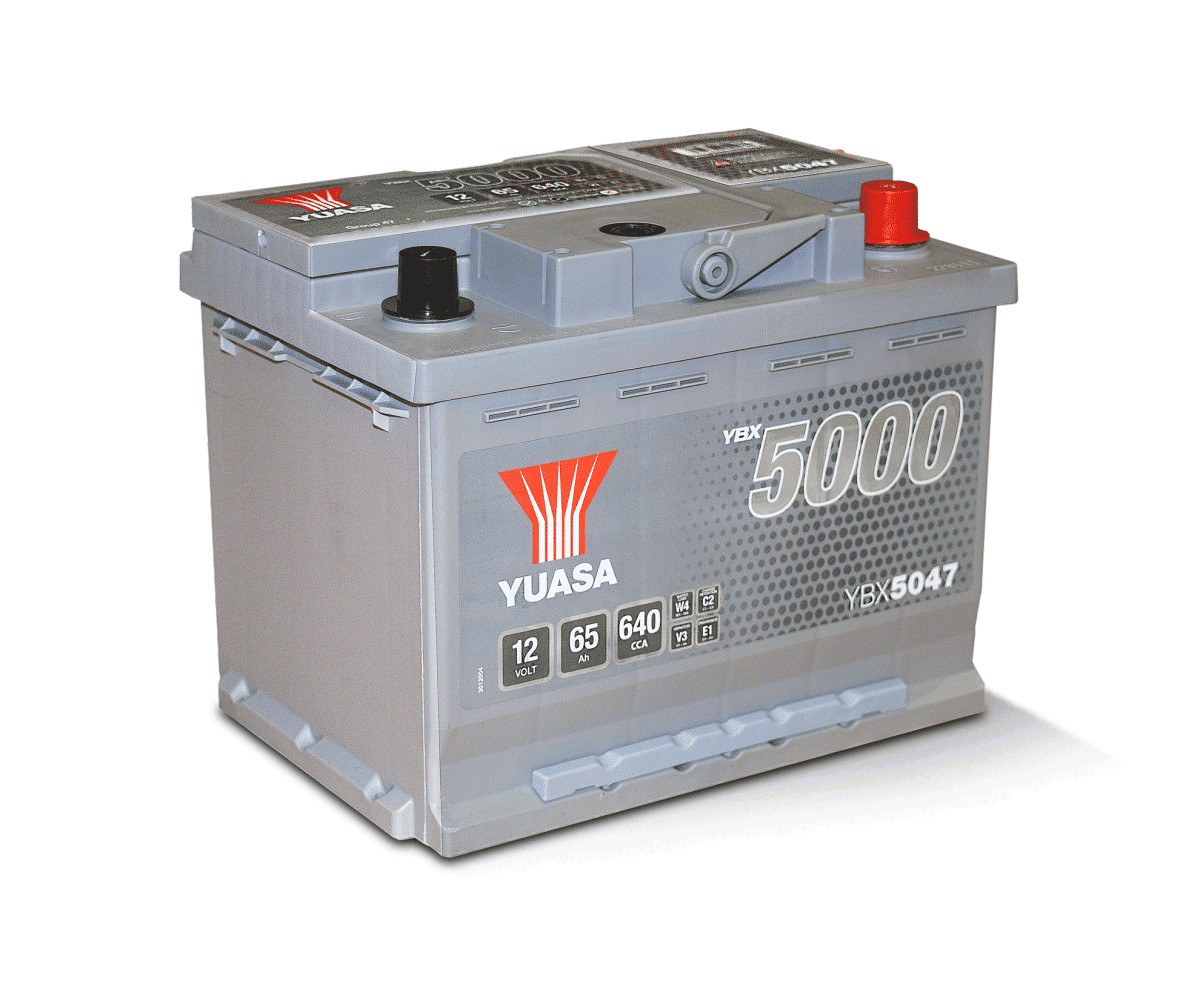 Yuasa YBX 5047 high performance conventional automotive battery