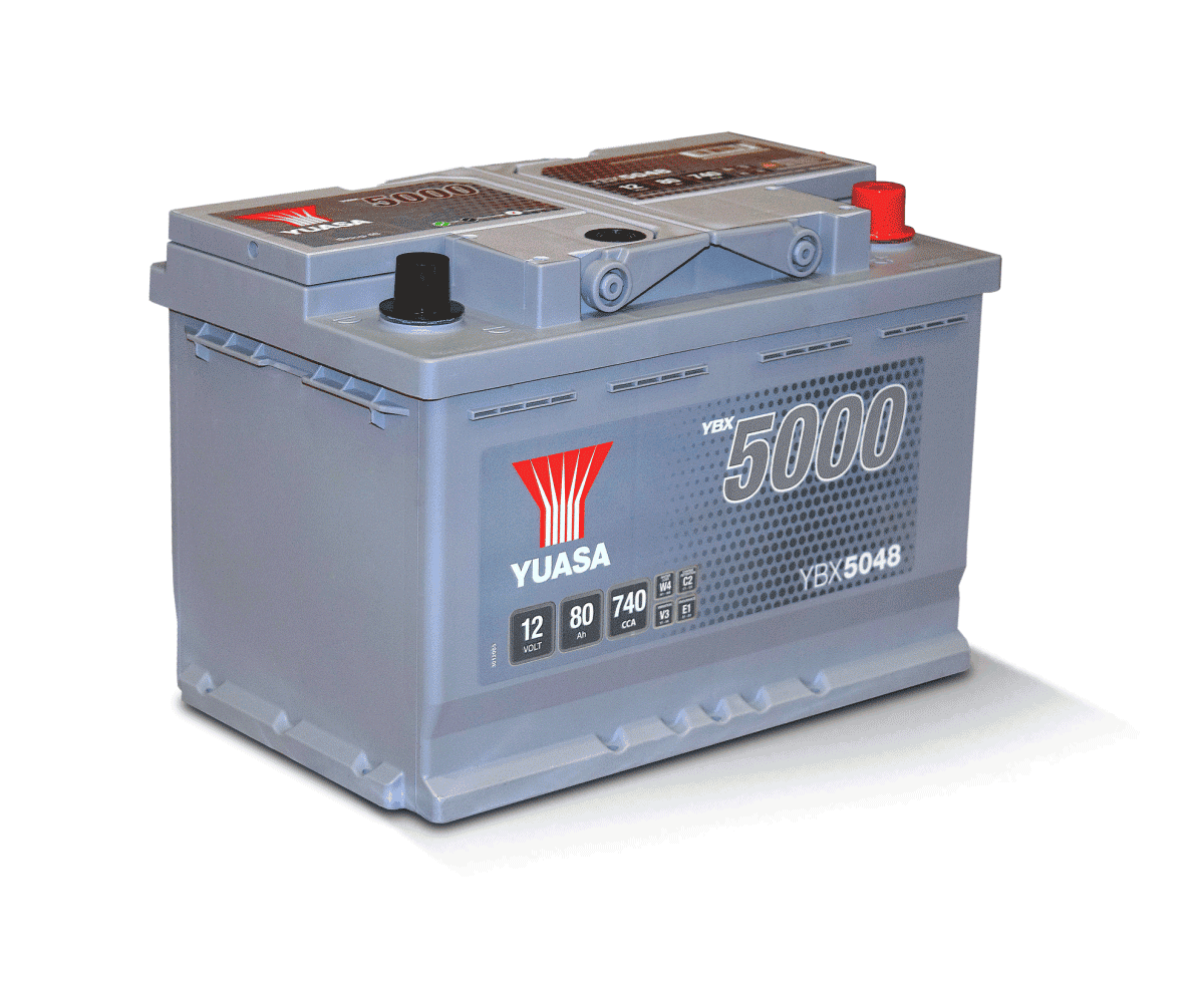 Batterie YBX5005 YUASA YBX5000 12V 65Ah 580A N mit Handgriffen