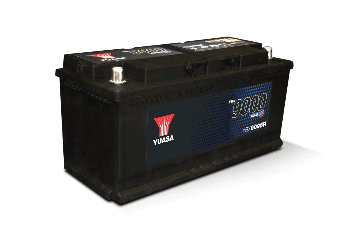 Yuasa YBX 9095R agm automotive battery