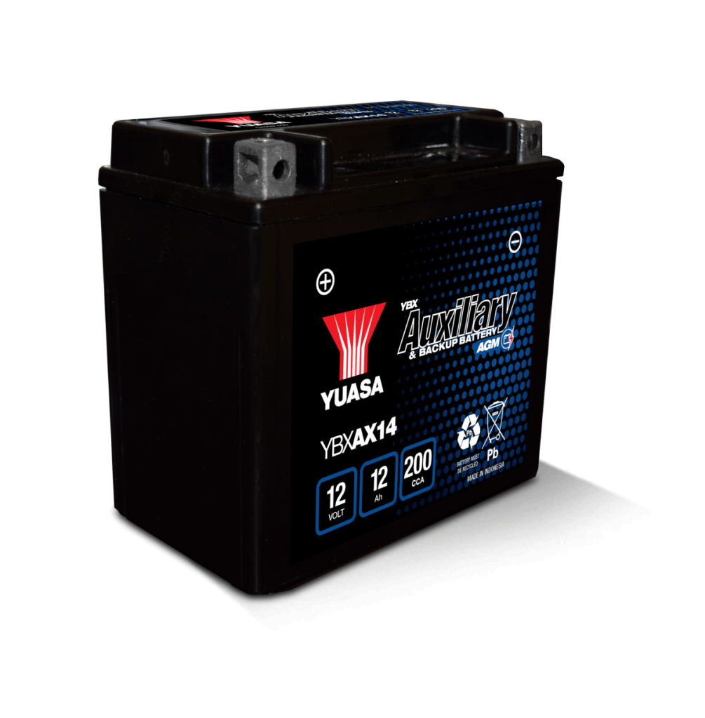 Yuasa YBX AX14 auxiliary automotive and marine battery