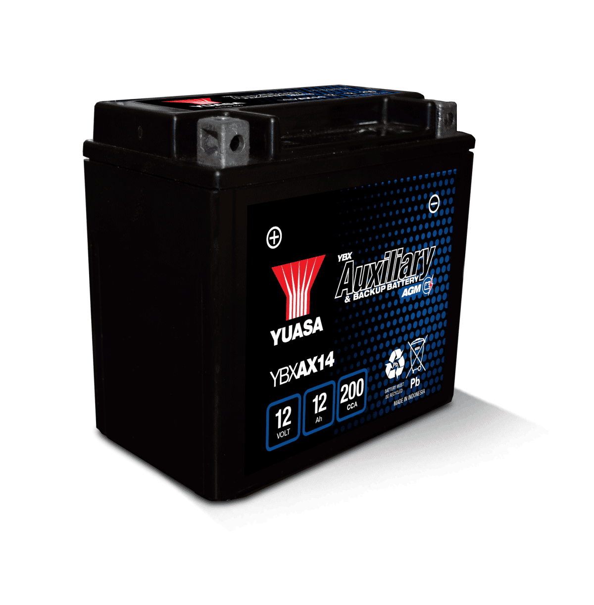 Yuasa YBX AX14 auxiliary automotive and marine battery