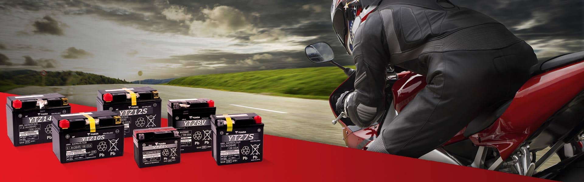 Yuasa YTZ AGM Batteries for Motorcycles