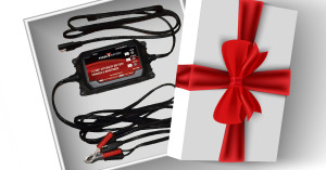 Yuasa 1.2 amp battery maintainer / charger in a gift box.
