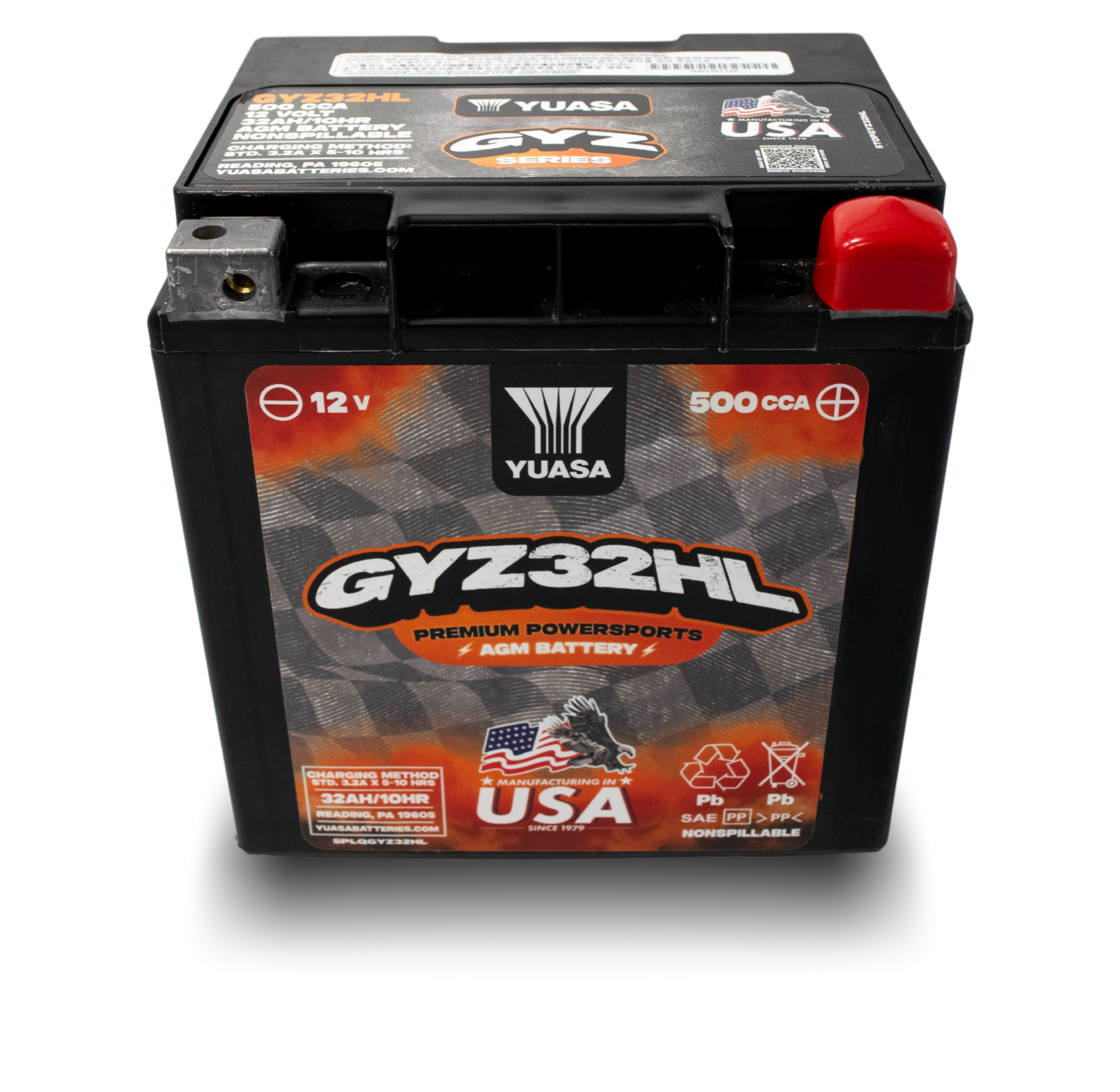 GYZ32HL FRONT Yuasa GYZ32HL Battery