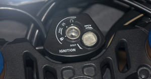 Motorcycle locking ignition.